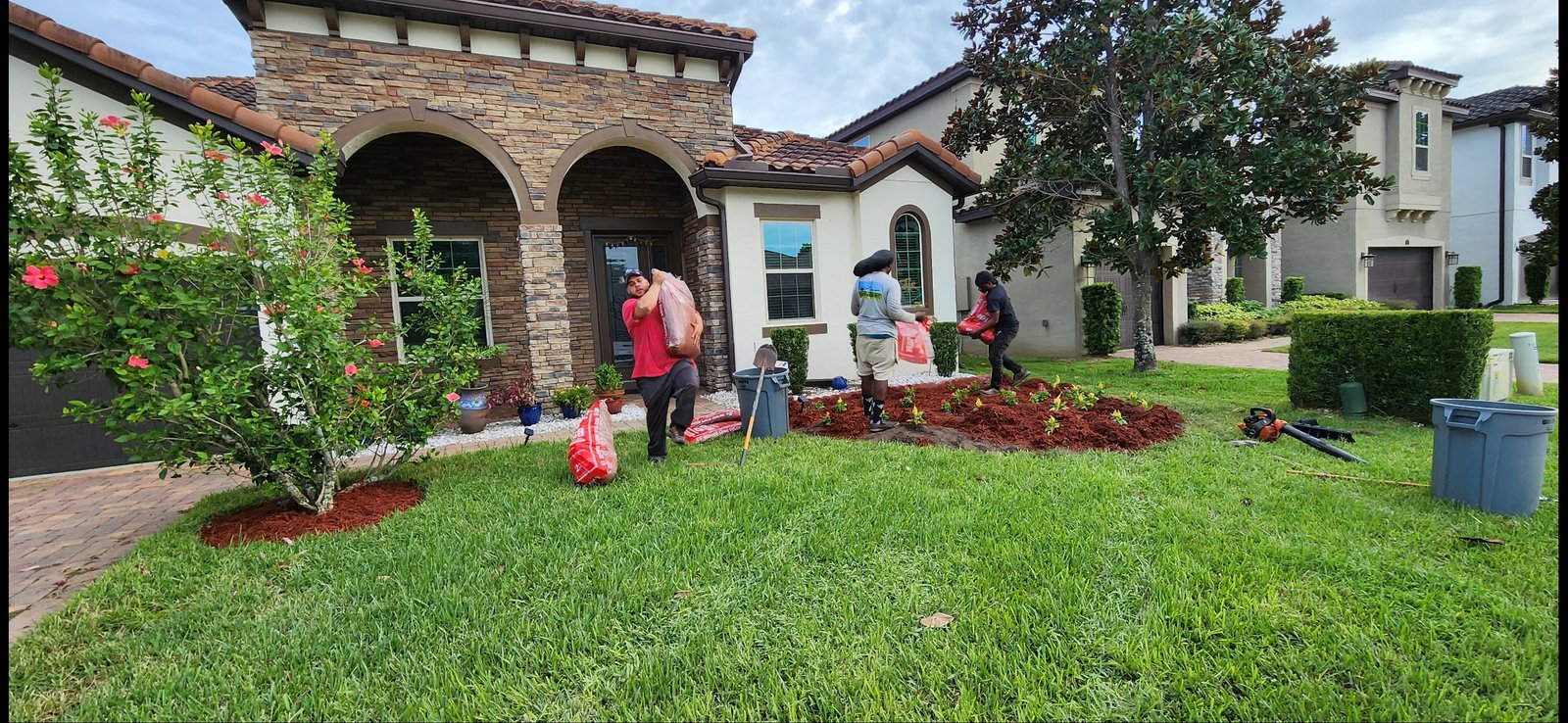 Mulching project by Kimber Landscapes